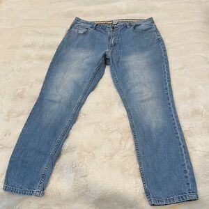 Women's Blue Straight Leg Jeans